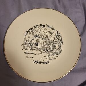 Caspar Ott Log House Plate (Deerfield, IL)